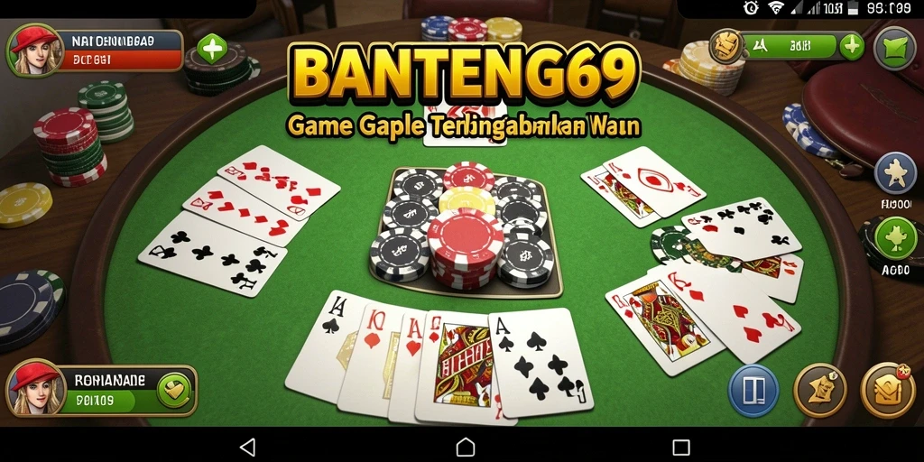 Tampilan gameplay seru dalam BANTENG69 saat bermain Gaple.