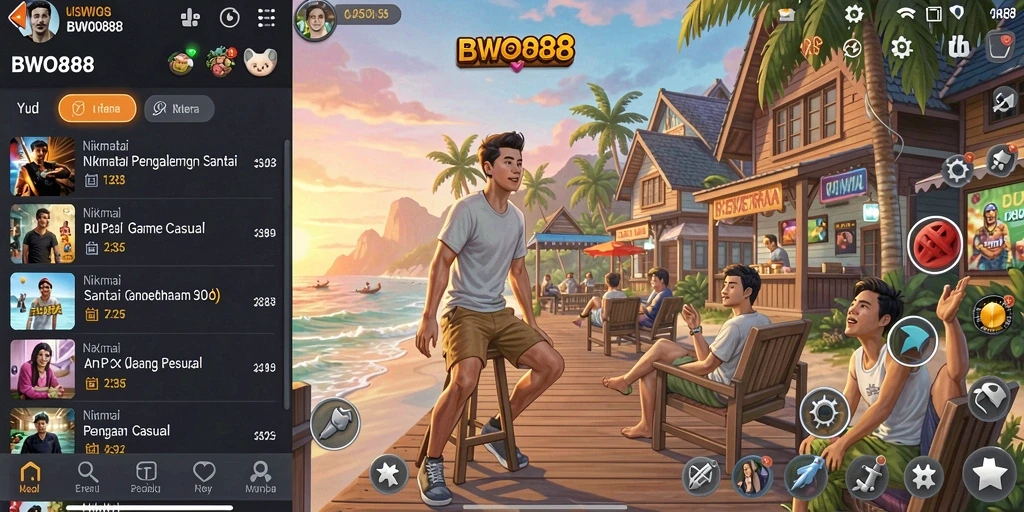Screenshot BWO888 menampilkan gameplay yang sederhana dan menarik.