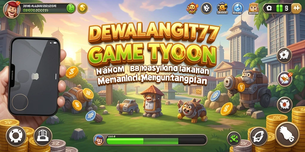 Gameplay seru DEWALANGIT77 dengan tantangan manajemen bisnis yang mendebarkan.