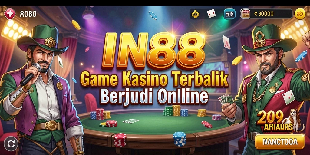 Tampilan utama IN88 menampilkan berbagai permainan Kasino yang menarik.