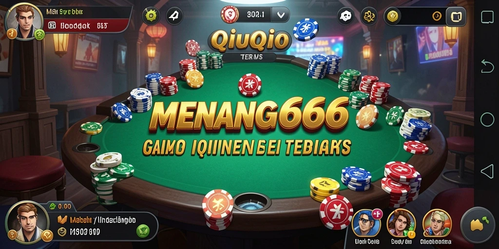 Gameplay seru dalam MENANG666 QiuQiu yang menantang.