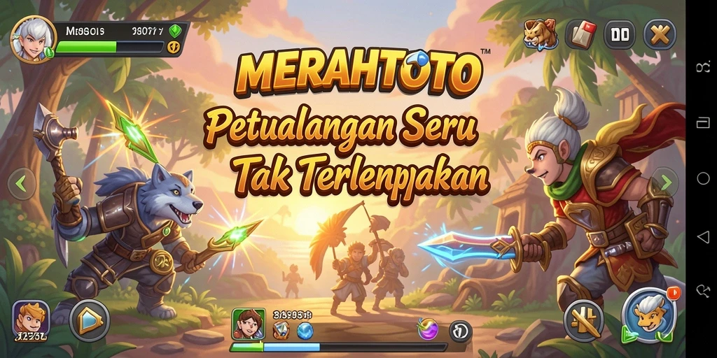 Gameplay seru di dunia petualangan MERAHTOTO dengan tantangan yang menarik.