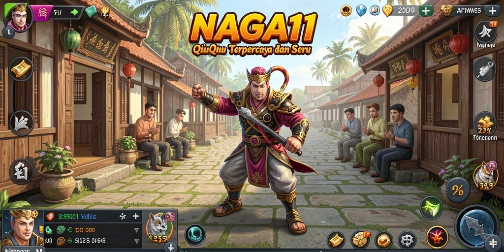 Gameplay QiuQiu yang seru dan kompetitif di NAGA11.