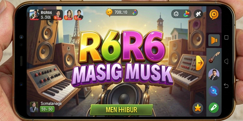 Tampilan gameplay <strong>R6R6</strong> yang menampilkan interaksi musik yang seru.
