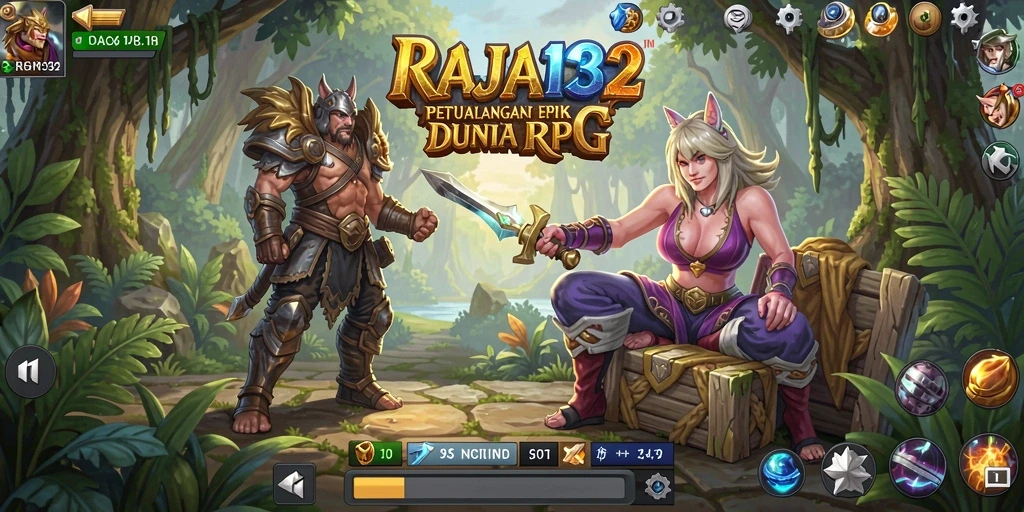 Tampilan gameplay <strong>RAJA132</strong> yang memukau penuh aksi dan petualangan