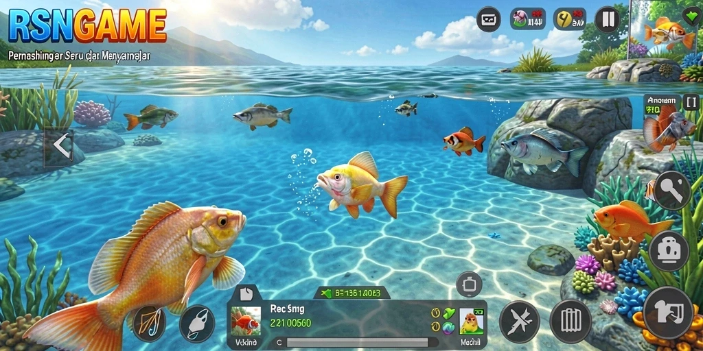 Tangkapan ikan yang memukau dalam gameplay RSNGAME.