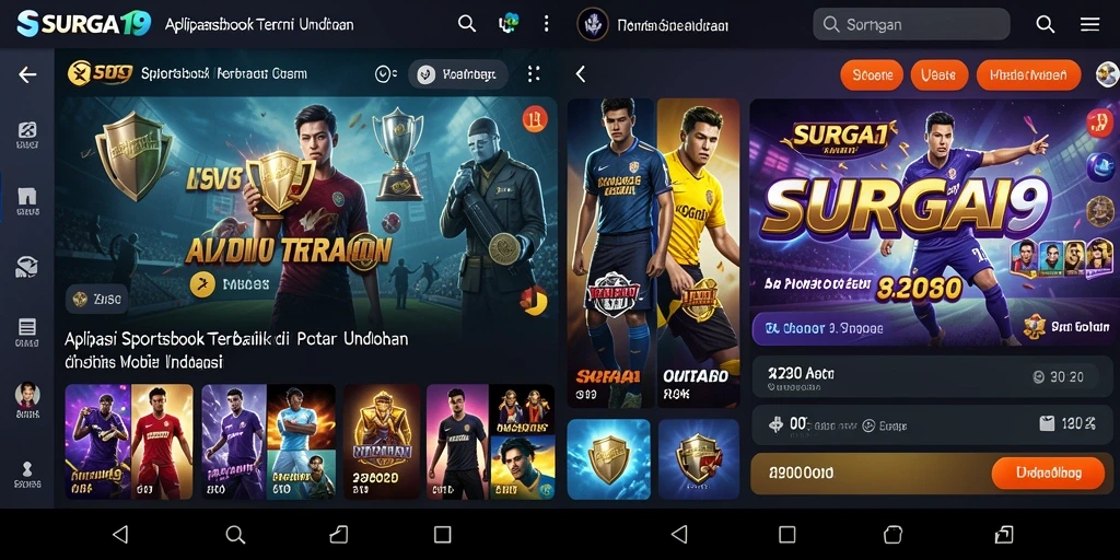 Tampilan gameplay menarik dari aplikasi Sportsbook SURGA19.