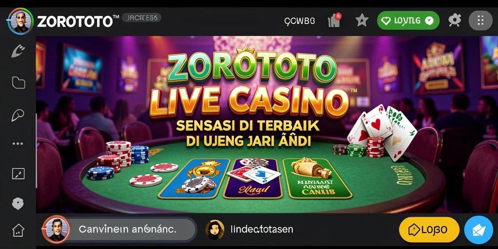 Screenshot gameplay ZOROTOTO menampilkan dealer profesional dan pemain aktif.